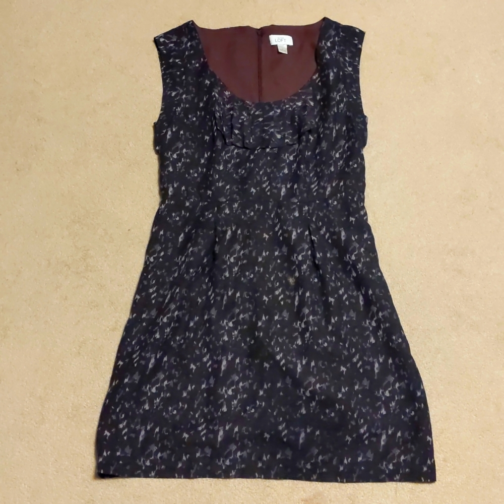 LOFT Purple Midi Dress